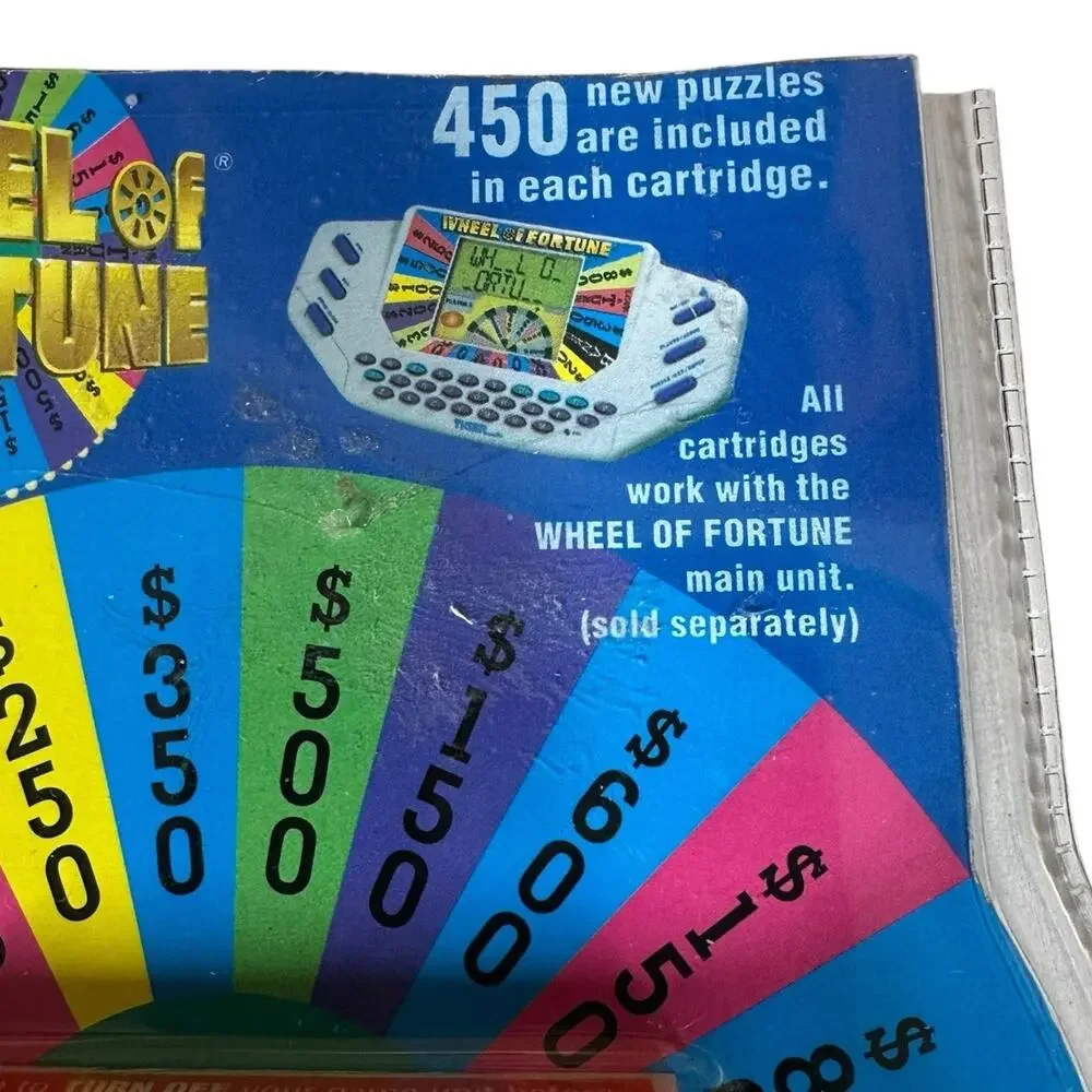 Vintage Wheel Of Fortune Game Cartridge #4 by Tiger 1995